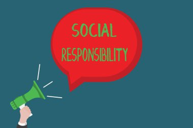 Sosyal Sorumluluğu gösteren bir not yazıyorum. Toplumun Hayattaki Yararları İçin İş Fotoğrafı Gösterme Yükümlülüğü