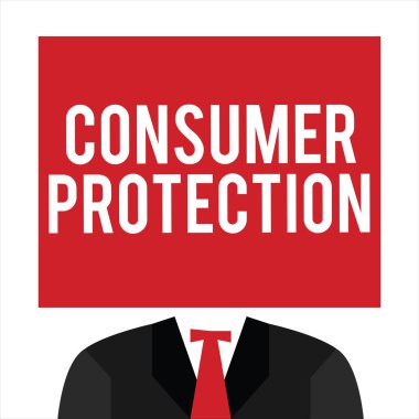 Handwriting text Consumer Protection. Concept meaning Fair Trade Laws to ensure Consumers Rights Protection clipart