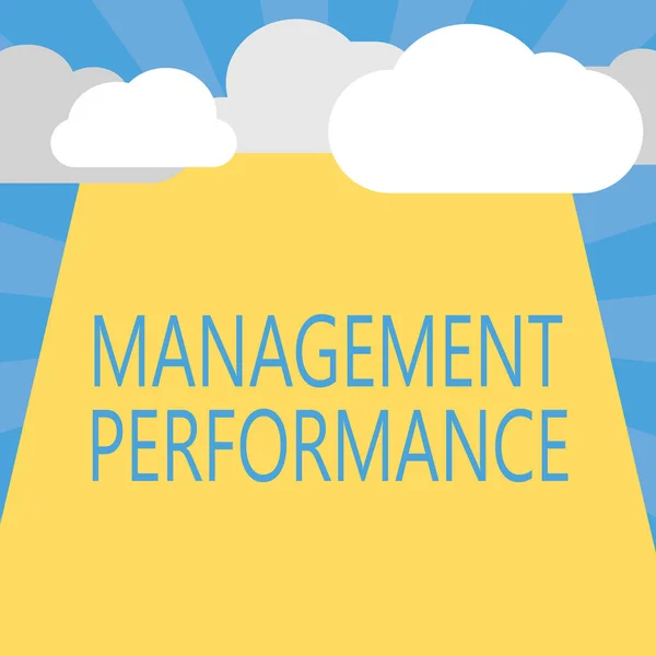 Notiz über die Leistung des Managements. Business-Foto zeigt Feedback zu Managerqualifikationen und -kompetenzen — Stockfoto
