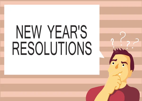 Sinal de texto mostrando Ano Novo s é Resoluções. Foto conceitual Lista de desejos Lista de coisas para realizar ou melhorar — Fotografia de Stock