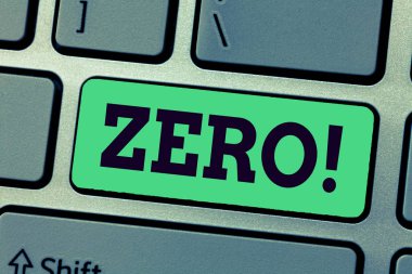 Sıfır yazma el yazısı metin. Hiçbir miktar ya da sayı sıfır hiçbir şey yok başlangıç noktasını kroki üzerinde anlam kavramı