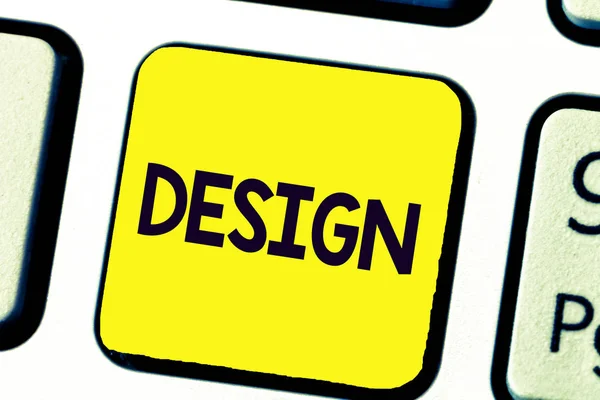 Kézírás szövegírás Design. Koncepció jelentése terv rajz készült megjelenítésére funkció vagy működését épület — Stock Fotó