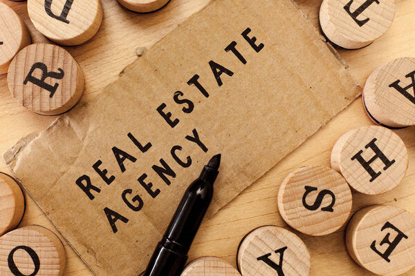 Handwriting text writing Real Estate Agency. Concept meaning Business Entity Arrange Sell Rent Lease Manage Properties