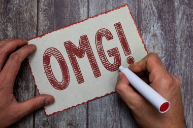 Word metin yazma Omg. Hızlı şok heyecan güvensizlik Sms kısayol ifade için kullanılır için iş kavramı