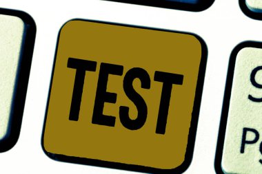 Word metin test iş kavramı kişi laboratuvar sonucu yeterlilik ve bilgi ölçümü için yazma