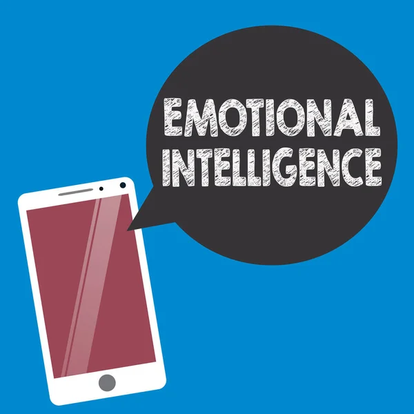 Εννοιολογική γραφή χεριών που δείχνει Συναισθηματική Νοημοσύνη. Business photo text Αυτο-and Social Awareness Χειριστείτε καλά τις σχέσεις — Φωτογραφία Αρχείου