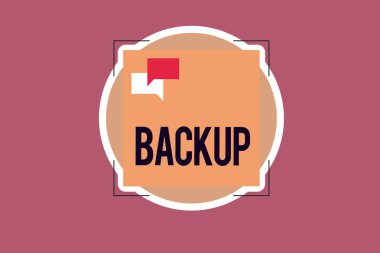 Yedekleme yazma el yazısı metin. Dosya veya orijinal kaybettim diye hasarlı yapılan diğer öğe veri kavramı anlam kopyasını