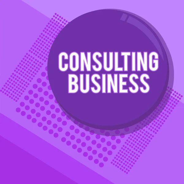 Handschrift tekst schrijven Consulting Business. Concept betekent Consultancy Firma Experts geven professioneel advies — Stockfoto