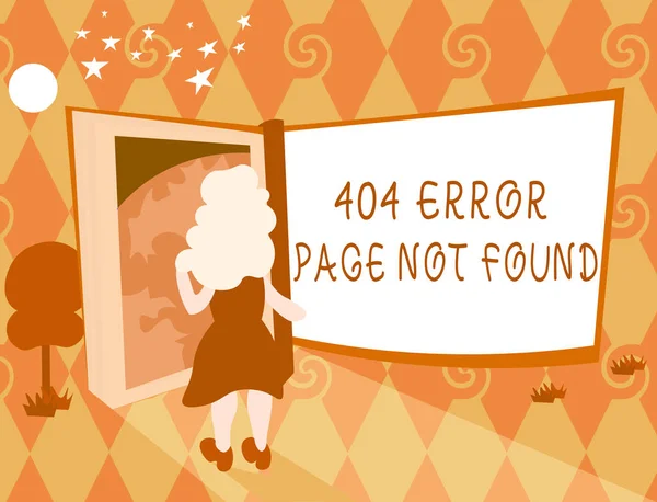 Texte Écriture Word 404 Page Erreur Introuvable Concept Entreprise Pour — Photo