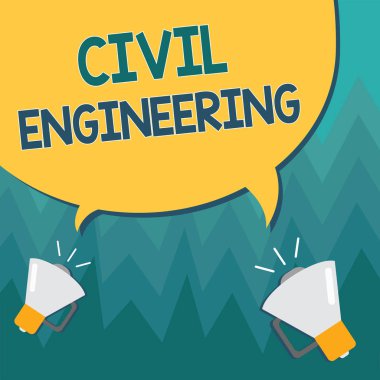 İnşaat Mühendisliğini gösteren kavramsal el yazısı. İş fotoğrafı gösterimi Planlama Tasarım Yolların inşaatı Kamu binaları köprüleri