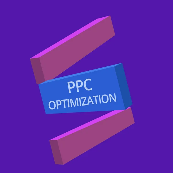 Handschrift tekst Ppc Optimalisatie. Concept betekent Verbetering van zoekmachine platform voor betalen per klik — Stockfoto