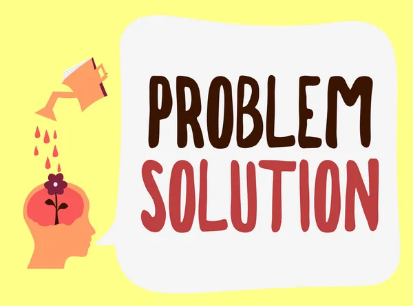 Tekst pisma Rozwiązanie problemu pisma. Pojęcie "rozwiązywanie problemów" polega na systematycznym stosowaniu metod ogólnych. — Zdjęcie stockowe
