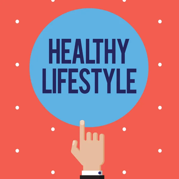 Textová značka ukazující zdravý životní styl. Koncepční foto Live Healthy Zapojte se do fyzické aktivity a cvičení — Stock fotografie