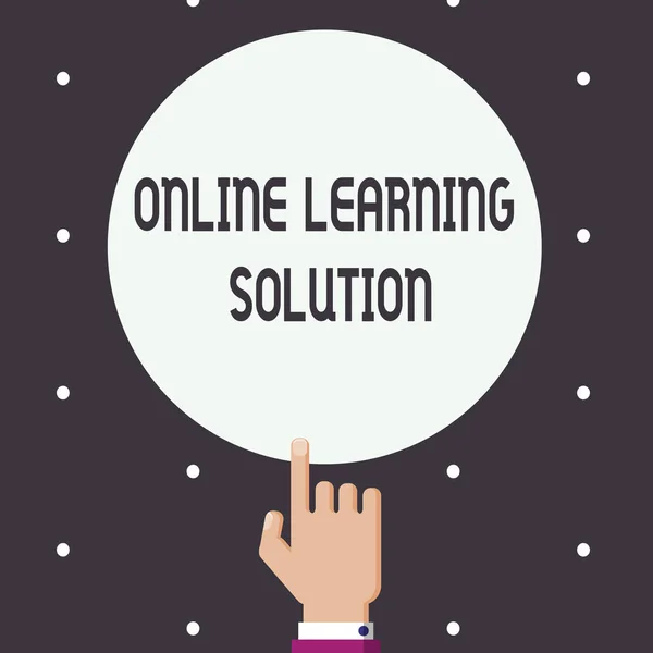 Word pisanie tekstu Online Learning Solution. Koncepcja biznesowa dla korzystania z elektronicznej dostępu do edukacji — Zdjęcie stockowe