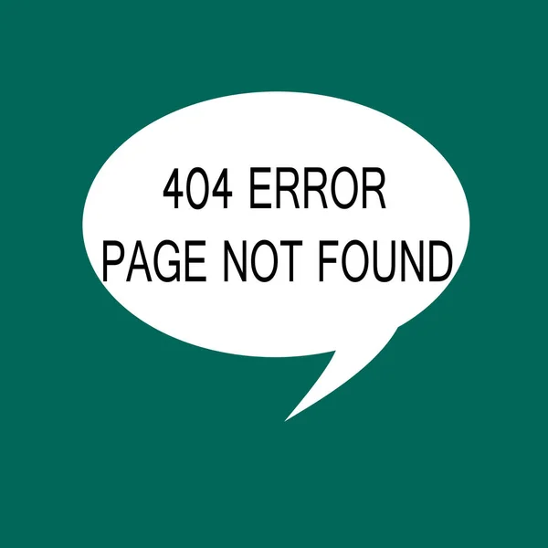 Escritura manual conceptual mostrando 404 página de error no encontrada. Foto de negocios mostrando la página web en el servidor ha sido eliminado o movido —  Fotos de Stock