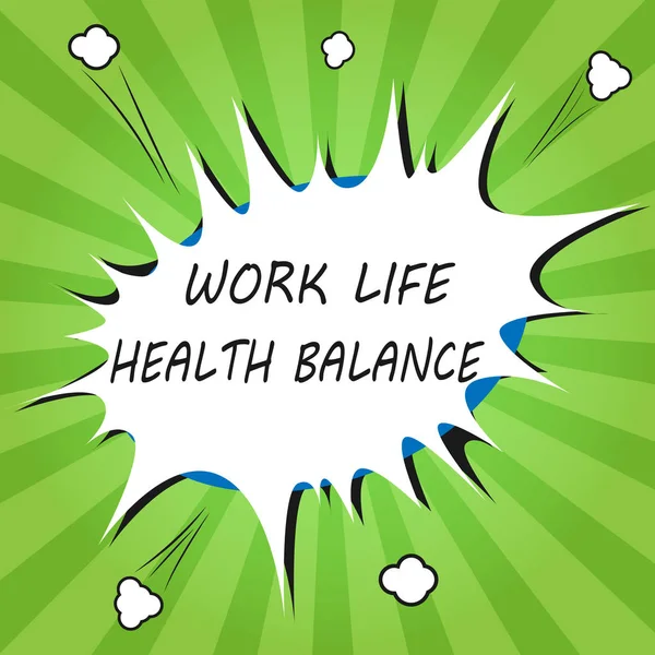 Handschrift Text Schreiben Work Life Health Balance. Konzept, das Stabilität und Harmonie bedeutet, um ein Ausbrennen zu verhindern — Stockfoto