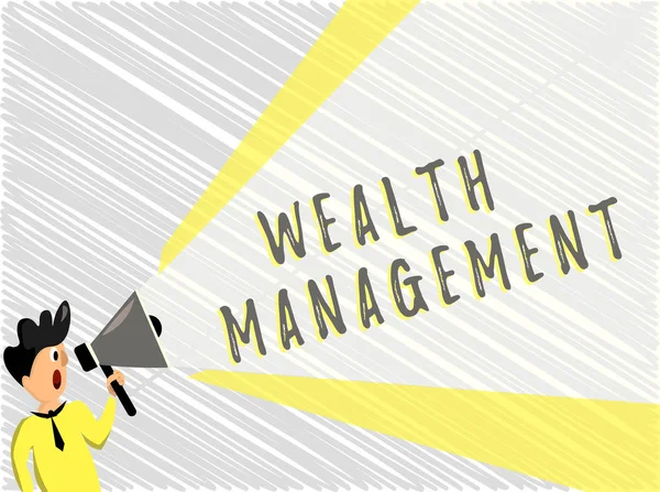 Word writing text Wealth Management. Business concept for Sustain and grow long term prosperity Financial care