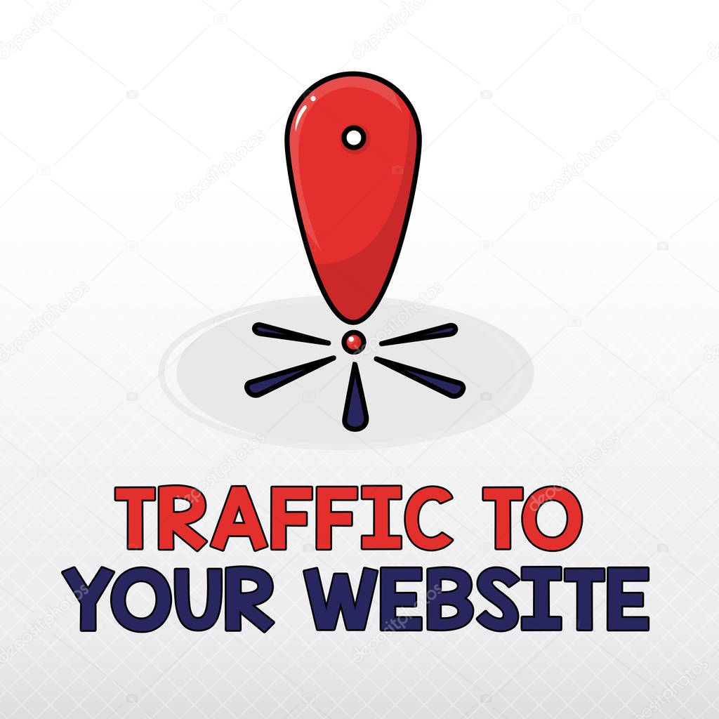 Word writing text Traffic To Your Website. Business concept for Lifeblood of online business more Potential Leads