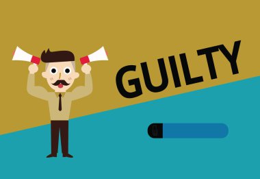El yazısı metin suçlu. Kavram anlamı, kusurlu veya belirtilen zalimler Admitting eylem sorumlu