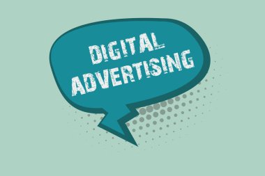 El yazısı, Dijital Reklamcılık. Çevrimiçi Pazarlama Tanıtım Mesajları Kampanyası anlamına gelen kavram