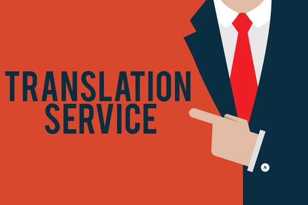 Word writing text Translation Service. Business concept for the Equivalent Target Language from the Mother Tongue