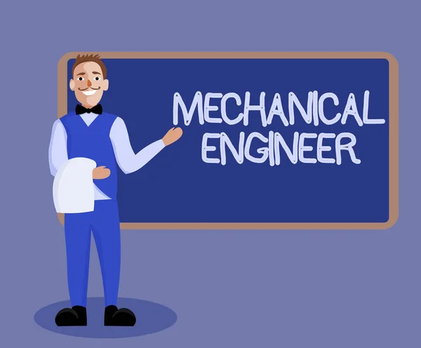 Word writing text Mechanical Engineer. Geschäftskonzept für angewandte Technik Disziplin für mechanisches System — Stockfoto