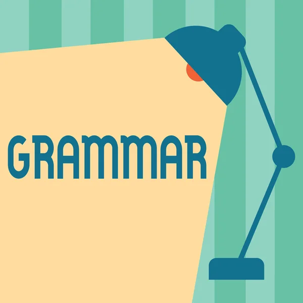 Word writing text Grammar. Business concept for System and Structure of a Language Correct Proper Writing Rules — Stock Photo, Image