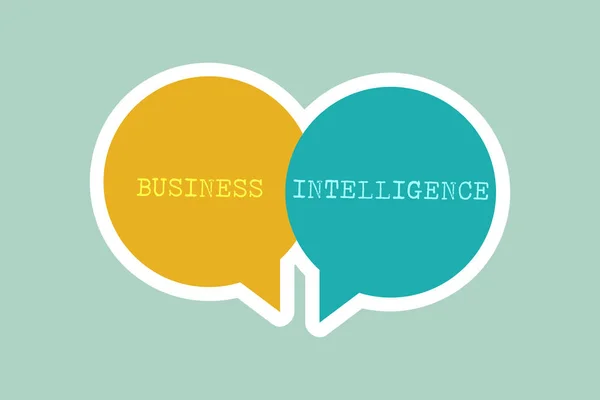 Handgeschreven tekst schrijven van Business Intelligence. Begrip betekenis van beste praktijk van informatie te optimaliseren Perforanalysisce — Stockfoto