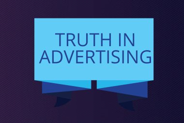 Word metin gerçek reklam yazma. İş kavramı pratik dürüst reklam tanıtım Propaganda için