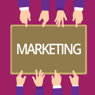 Pazarlama yazma el yazısı metin. Kavram anlam eylem veya iş teşvik ve ürün hizmet satış