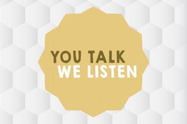 Kavramsal el sen konuş biz dinle gösteren yazma. İki şekilde iletişim motivasyonel görüşme vitrine iş fotoğraf