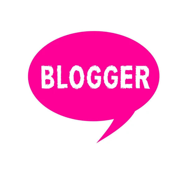 Word Metin Yazma Blogger Düzenli Olarak Bir Blog Online Yazar — Stok fotoğraf
