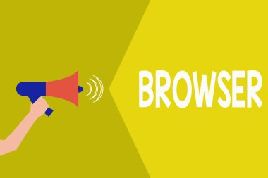El yazısı metin tarayıcı. Bilgisayar programı grafik kullanıcı arabirimini görüntüleme Html dosyaları anlam kavramı