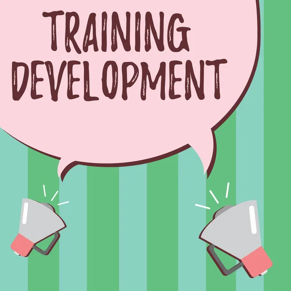 Tekst schrijven Training Development. Business concept voor leren en uitbreiden van vaardigheden en kennis Programma — Stockfoto