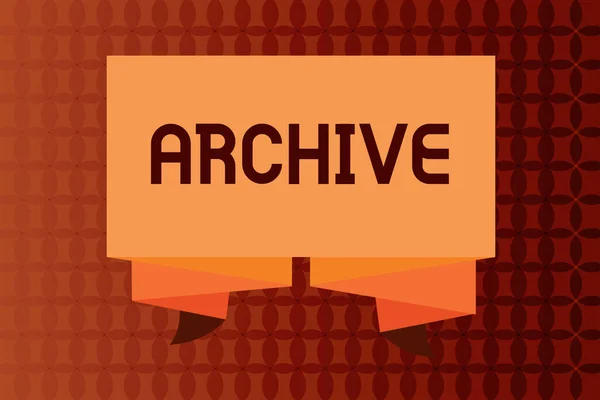 Escribir texto a mano Archivo. Concepto significado Colección Documentos históricos Registros que proporcionan información — Foto de Stock