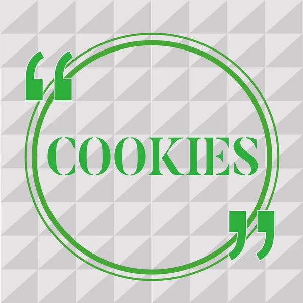 Почерк написания текста Cookies. Концепция означает сладкое печенье десерт Вкусная еда Закуска Маленький поднятый торт — стоковое фото