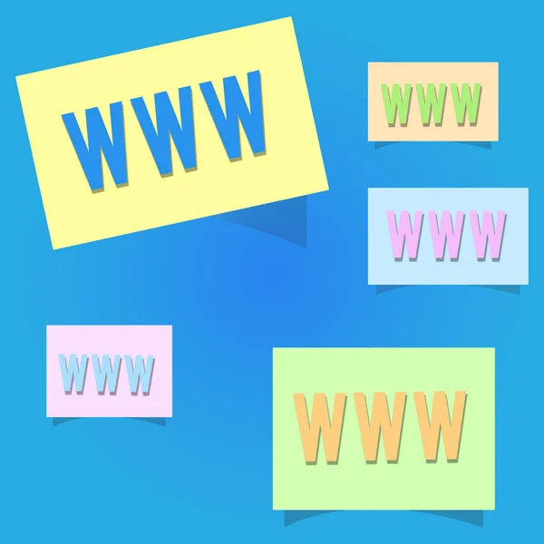 Konceptuell handstil som visar Www. Företagsfoto showcasing Nätverk av onlineinnehåll Formaterat i HTML och tillgängligt via HTTP — Stockfoto
