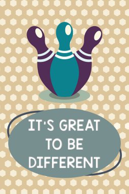 Metin yazma, Word bu s farklıdır büyük için olabilir. Embrace bireysellik için iş kavramı ve benzersiz