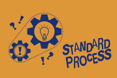 Kelime yazma Standart Süreç. Nihai ürün kalitesiyle eşleşmesi gereken kurallar için iş kavramı