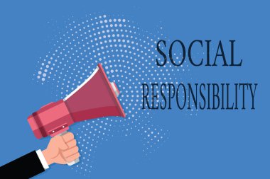 Kelime yazma Sosyal Sorumluluk. Toplumun Hayattaki Yararları İçin Yükümlülük konsepti