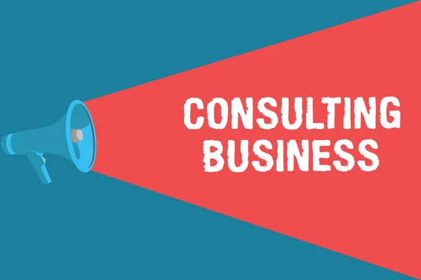 Note Écriture Montrant Consulting Business Photo Affaires Mettant Vedette Des — Photo