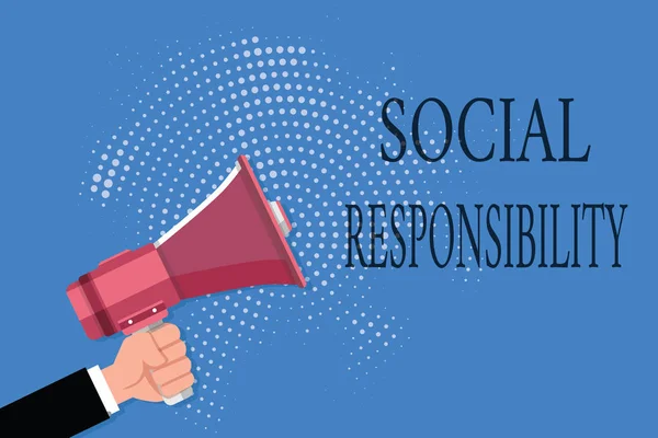Kelime yazma Sosyal Sorumluluk. Toplumun Hayattaki Yararları İçin Yükümlülük konsepti