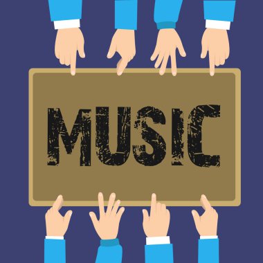 El yazısı metin müzik. Kavram anlam vokal veya enstrümantal ses güzellik form üretmek için böyle şekilde