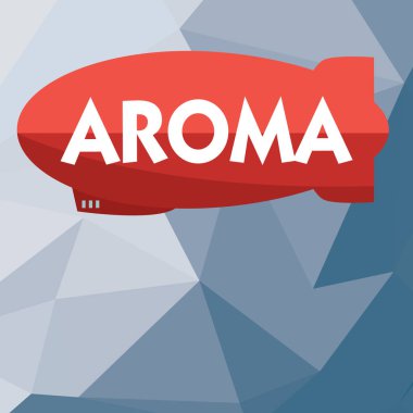 Aroma gösterilen Not yazma. Kendine özgü bir genellikle hoş kokulu ince yaygın atmosfer vitrine iş fotoğraf