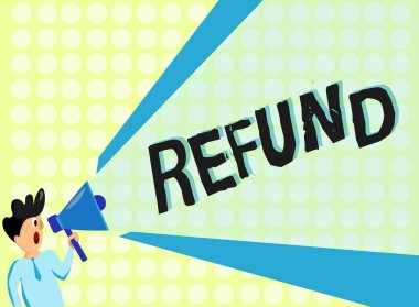 El yazısı metin geri ödeme. Kavram anlam ödeme para genellikle ürünler ile memnun değil müşteri için