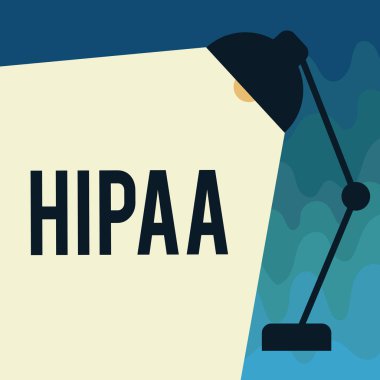 El yazısı metin HIPAA. Kısaltma standları için sağlık sigortası taşınabilirlik hesap anlam kavramı