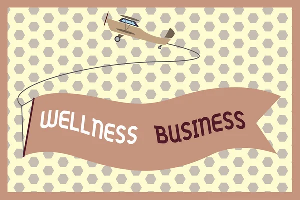 Tekst pisania słów Wellness Business. Koncepcja biznesowa dla Professional venture koncentrująca się na zdrowiu umysłu i ciała — Zdjęcie stockowe