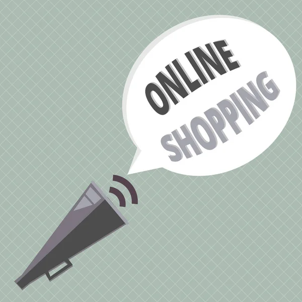Kézírás szövegírás Online vásárlás. A fogalom jelentése lehetővé teszi a fogyasztók számára, hogy az interneten keresztül vásároljanak. — Stock Fotó