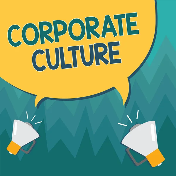 企業文化を示す概念的な手書き。企業が共有する価値観や考え方を紹介するビジネス写真 — ストック写真