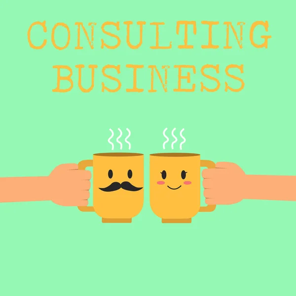 Texto para escrita de palavras Consulting Business. Conceito de negócio para Consultoria Especialistas Firme dar Conselho Profissional — Fotografia de Stock